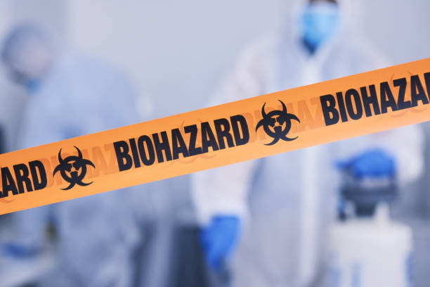 Professional Biohazard Cleanup technician working in Colbert, WA